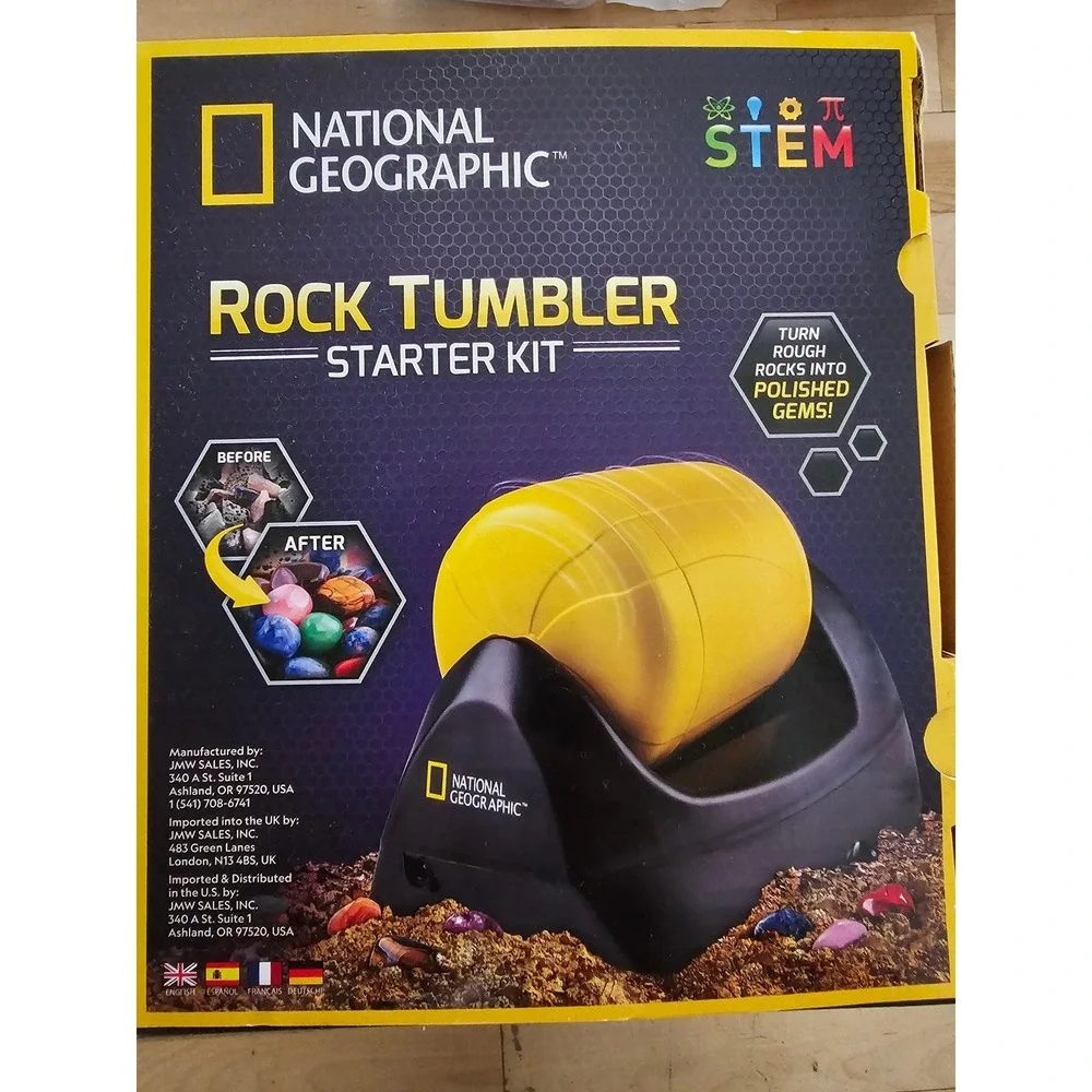 National Geographic Rock Tumbler Starter Kit STEM Science Toy NGTUMBLER2 Ages 8+